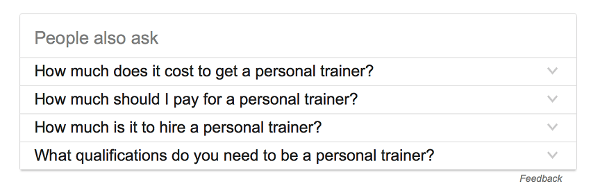 people also ask personal trainer