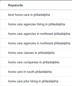 philadelphia in home care