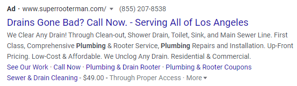 plumbers ad los angeles