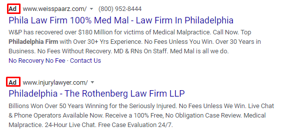 ppc ad law firm lead gen