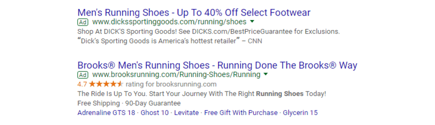 PPC ad examples