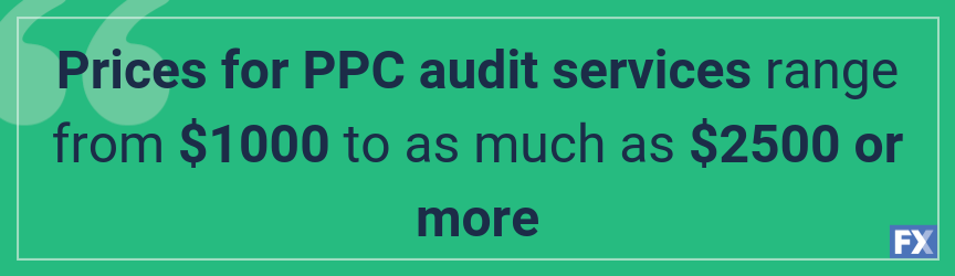 ppc audit services price