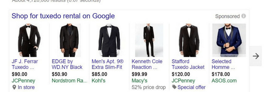 tuxedo search results