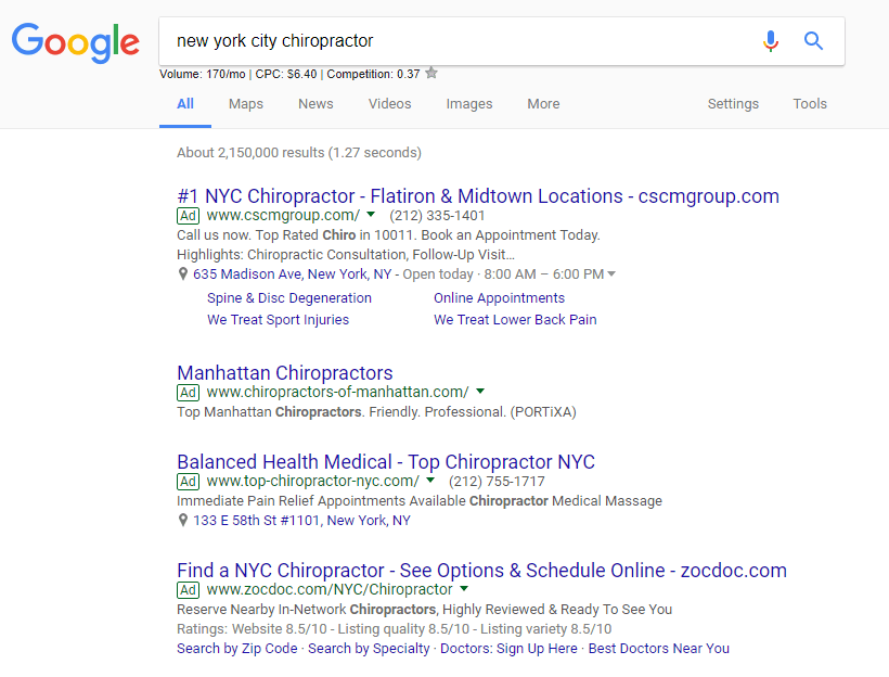 ppc nyc search example