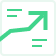 Icon of a line graph showing an upward trend with text lines on both the x and y axes, indicating statistical or financial growth.