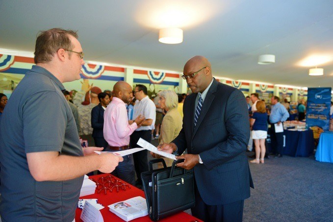 people at career fair