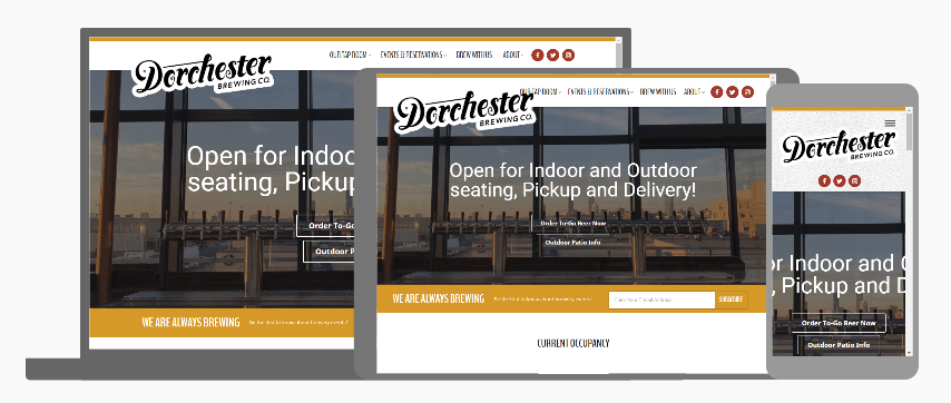 Brewery mobile-responsive design