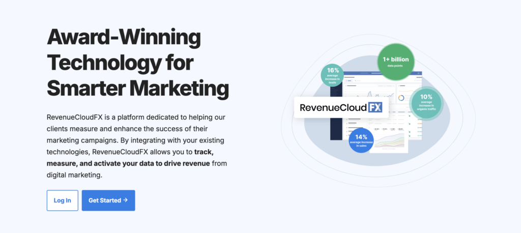 Screenshot of RevenueCloudFX for sales automation