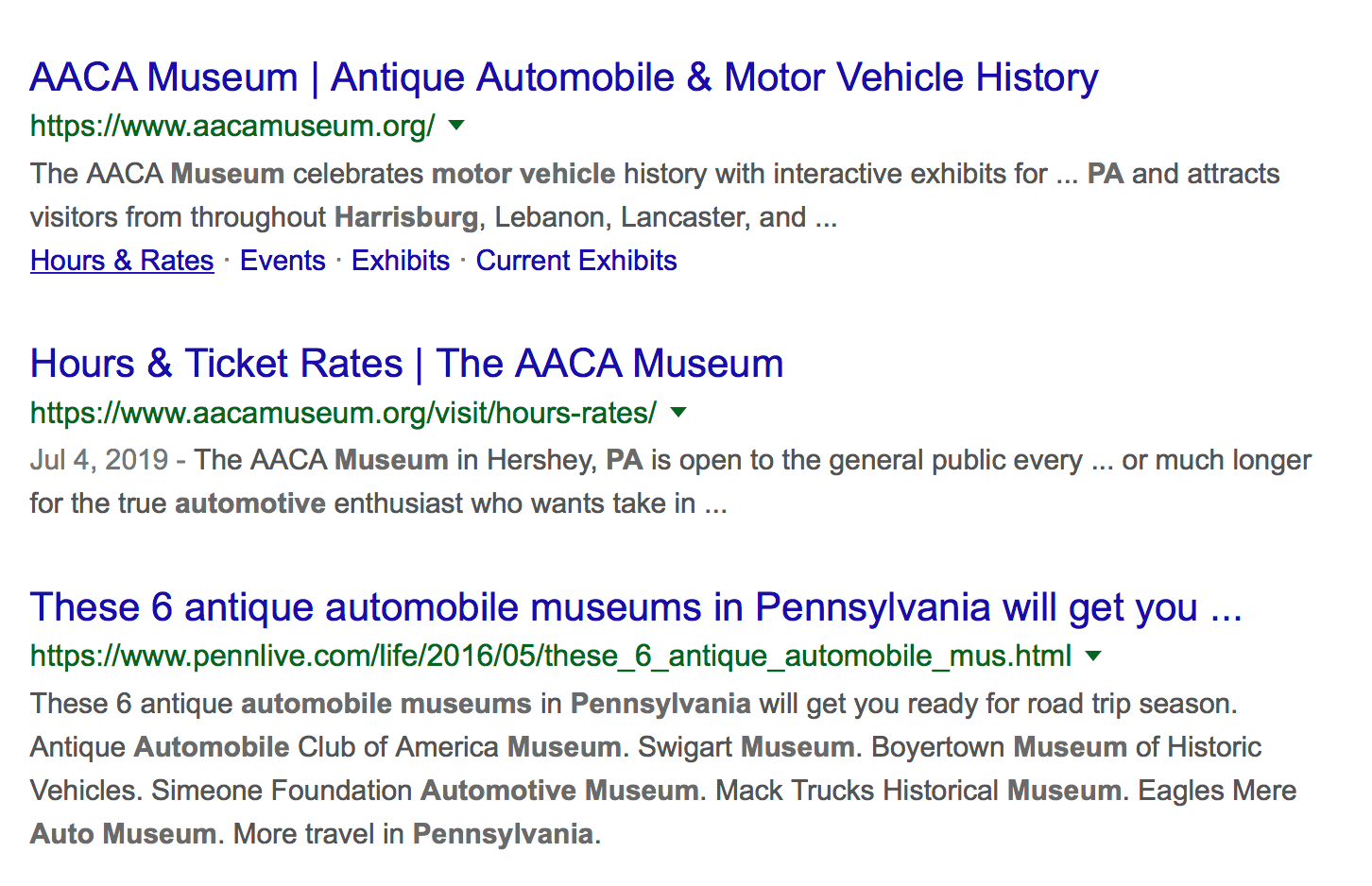 SEO auto museum