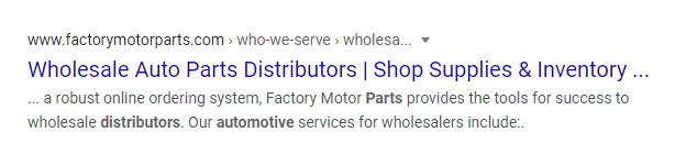 seo dealer distributor