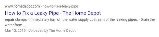 seo listing plumbing