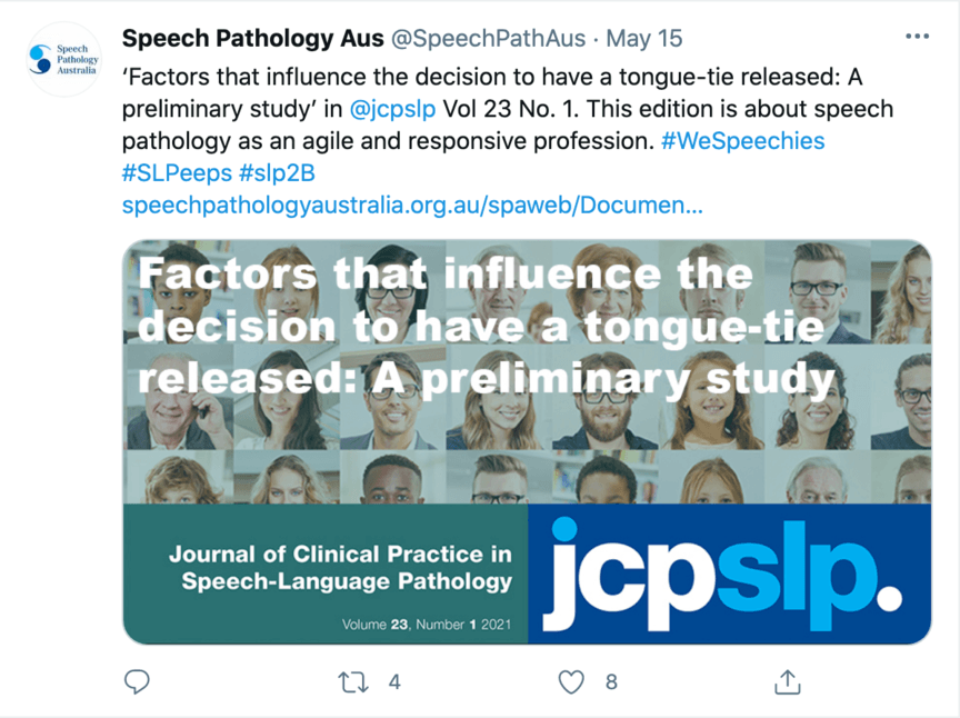 Speech Pathology Aus social media ad