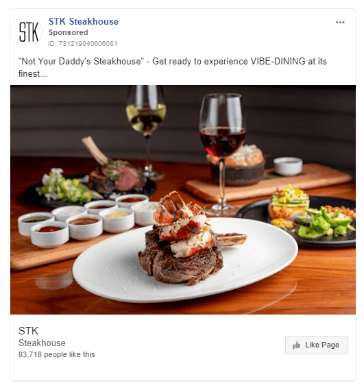 Facebook ads for restaurants