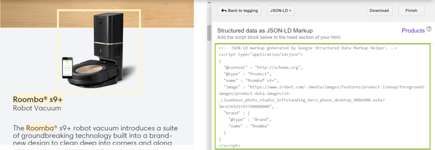 structured data json ld markup