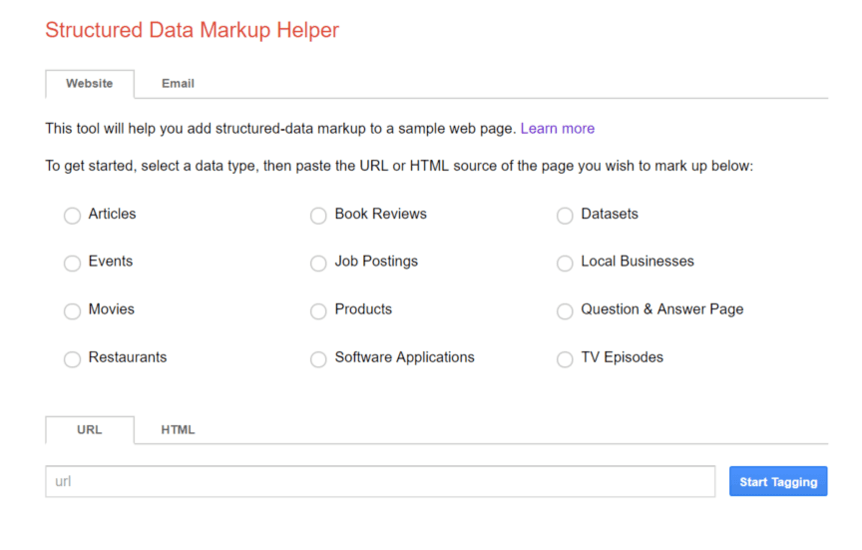 structured data markup helper tool