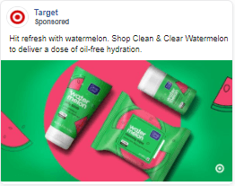 target ad sponsored