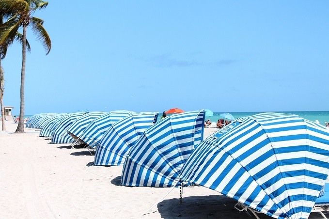 Umbrellas on beach