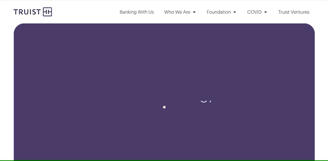 Video elements on bank website