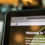 Twitter pulled up on a laptop