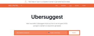  Ubersuggest tool to check backlinks