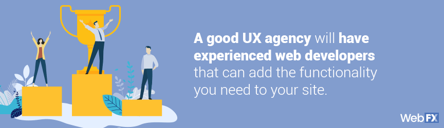 A good ux agency has experienced developers