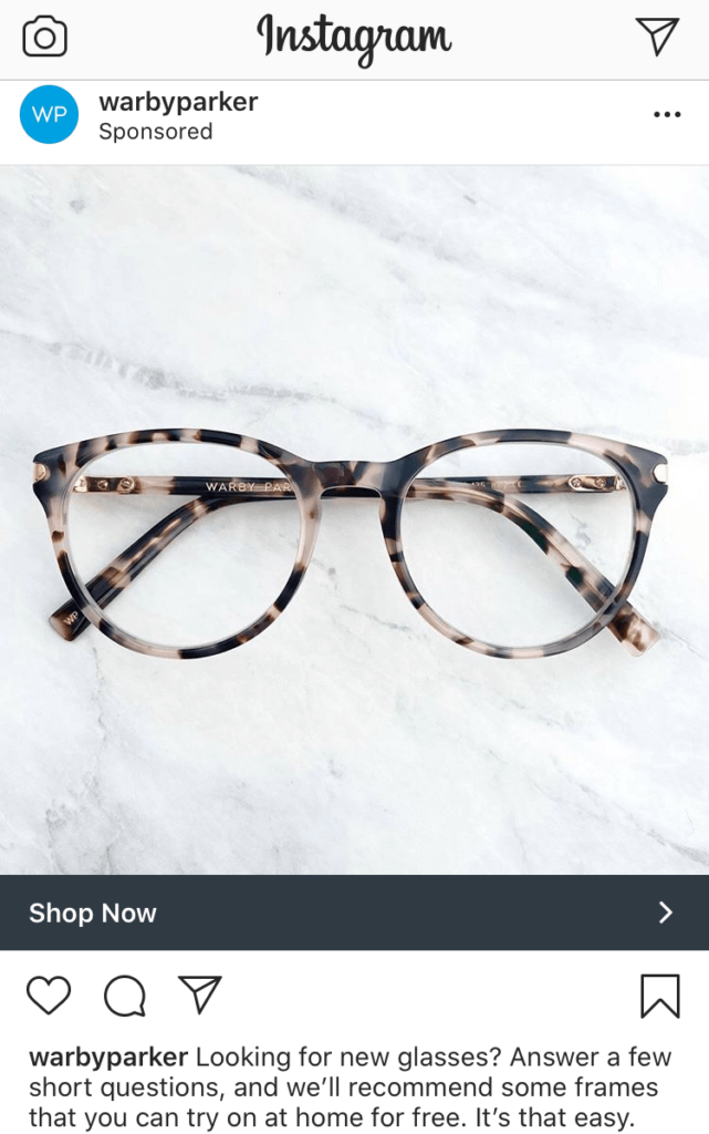 warby parker instagram ad 641x1024