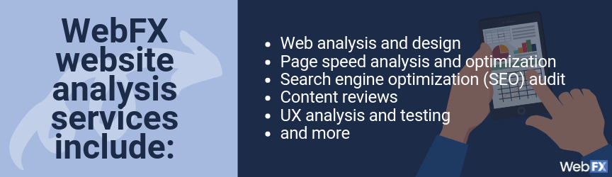 WebFX Included Website Analysis Services