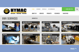 A screenshot of a website designed by WebFX