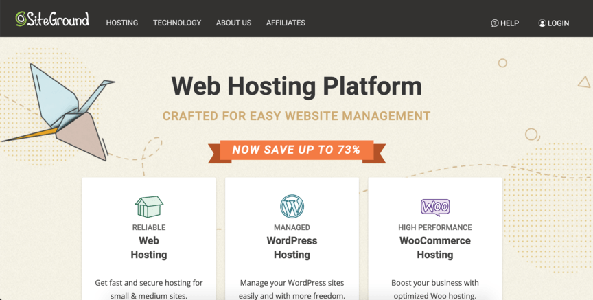 web hosting siteground