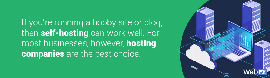 Website self hosting vs other hosting