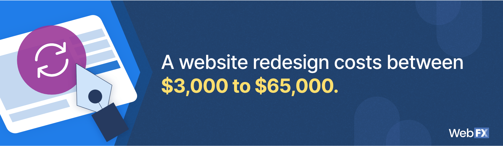 The price of a website redesign