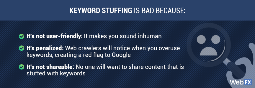 reason keyword stuffing is bad