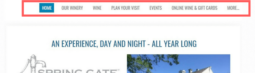 Wine nav bar 