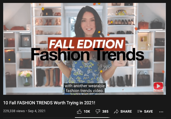 youtube video fall fashion