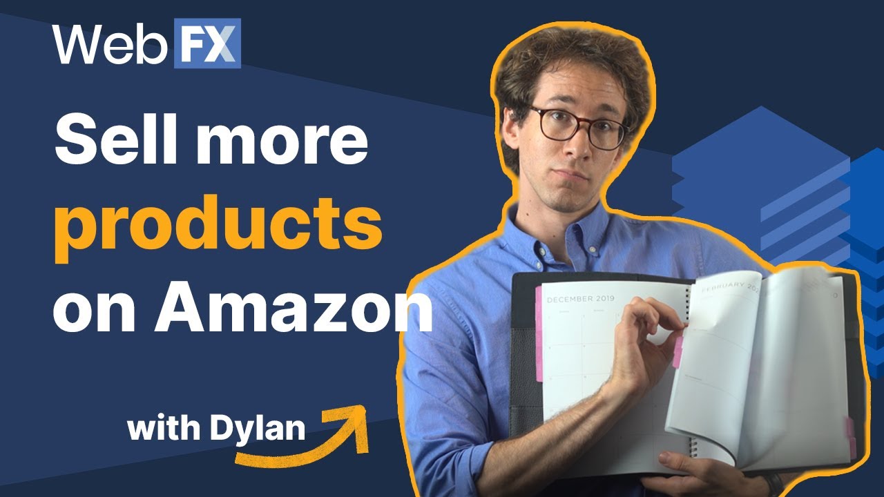 A man named Dylan flipping through a calendar sharing tips for selling on amazon