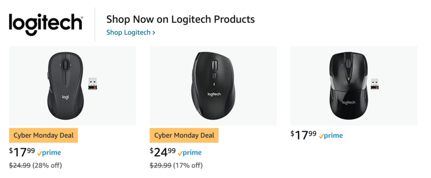 amazon logitech sponsored brand