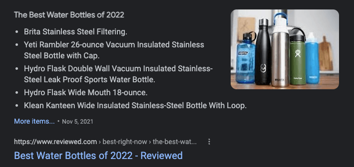 Content article about water bottles