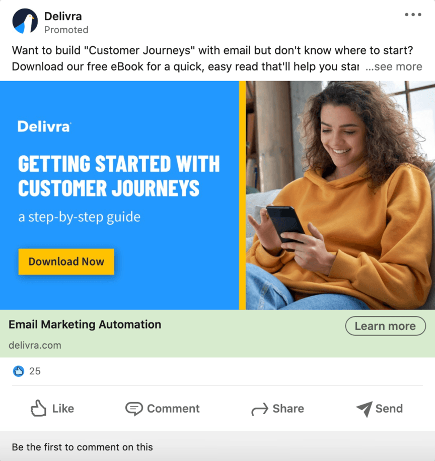 delivra linkedin ad