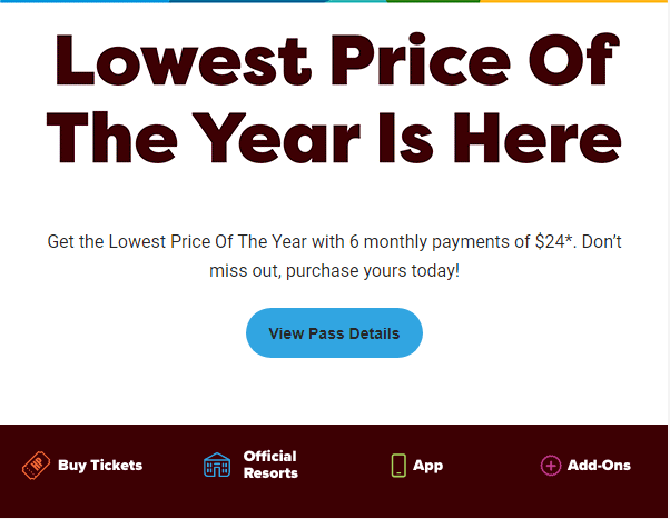 Lowest price of the year call to action