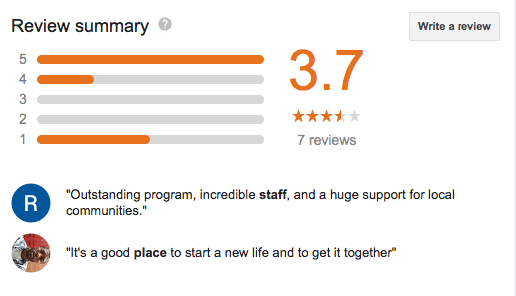 Reviews for rehab centers