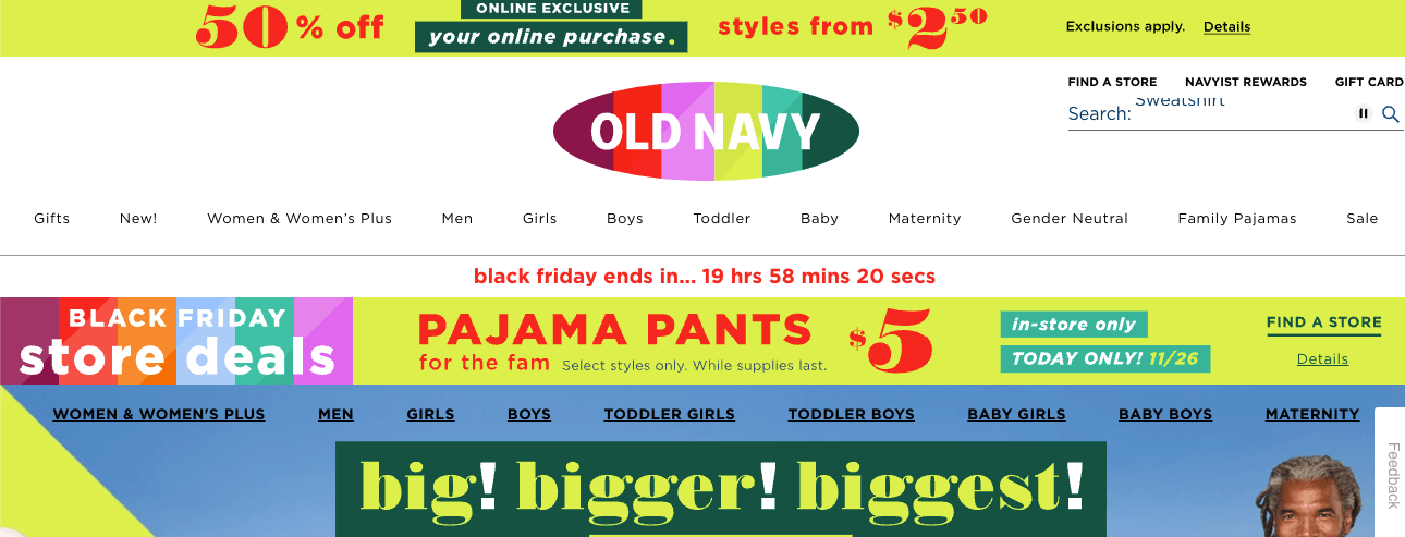 old navy website