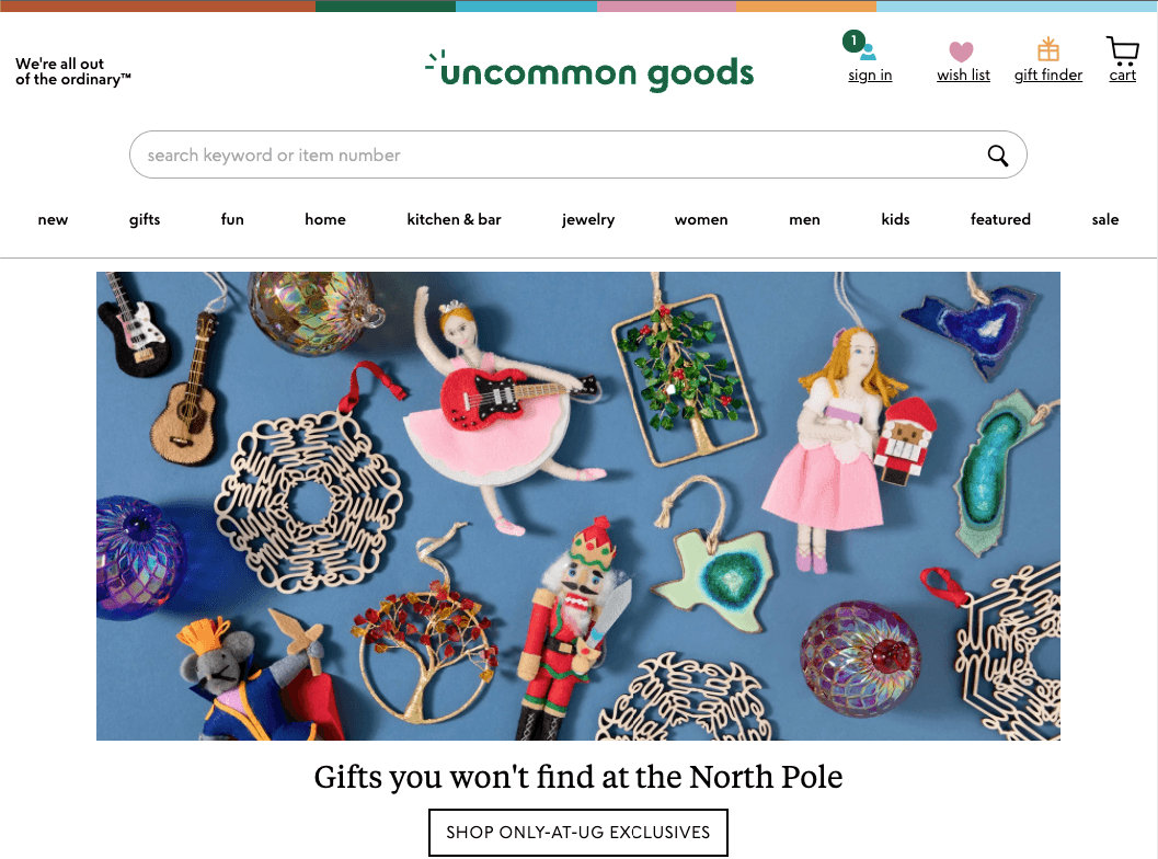 uncommon goods website