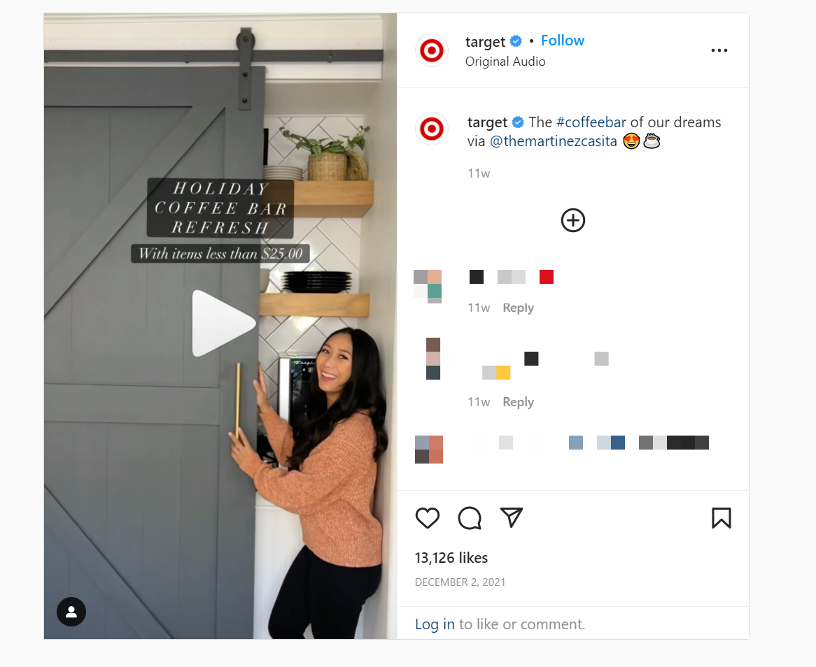 An Instagram reel from Target