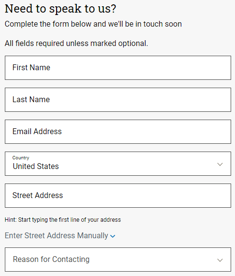 lead generation form how to collect first party data