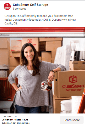 social media ads marketing ideas for storage facilities