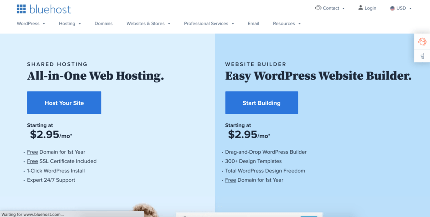 website security bluehost