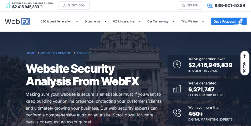 website security webfx