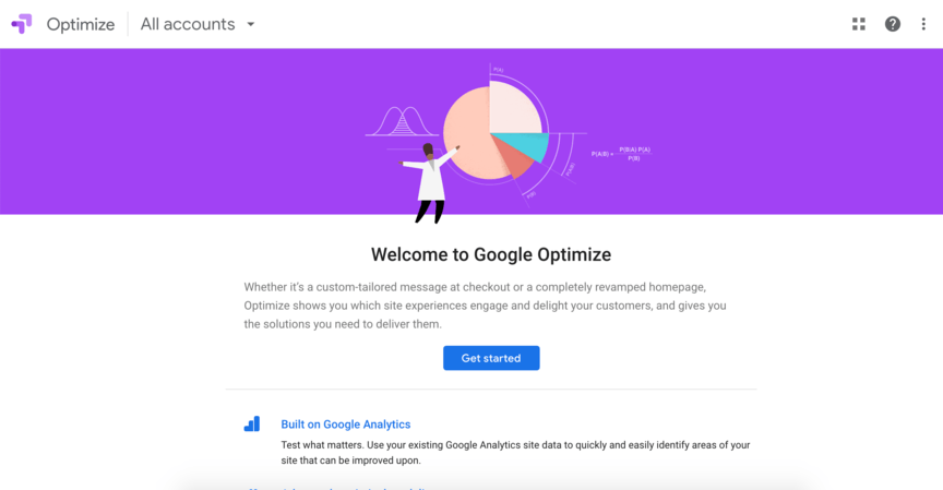 ab test google optimize