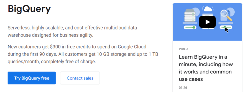 google bigquery cloud data warehouse