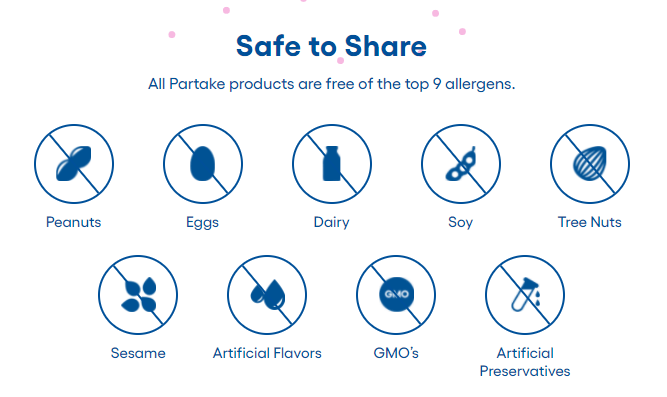 Copywriting about Parktake's allergen-free ingredients